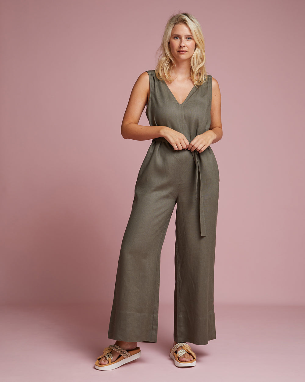 Amalfi Jumpsuit - Khaki