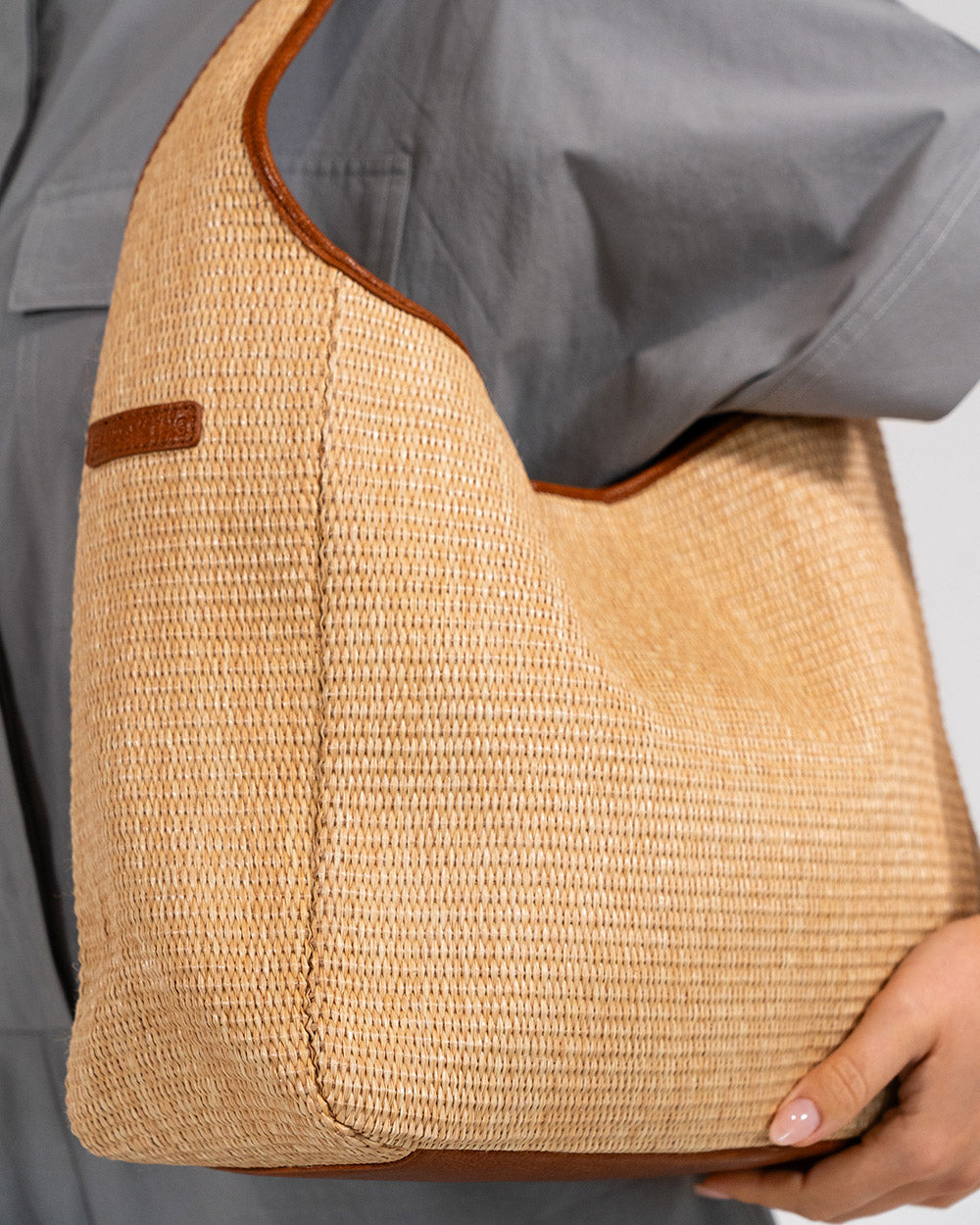 Arcadia Tote - Tan Weave