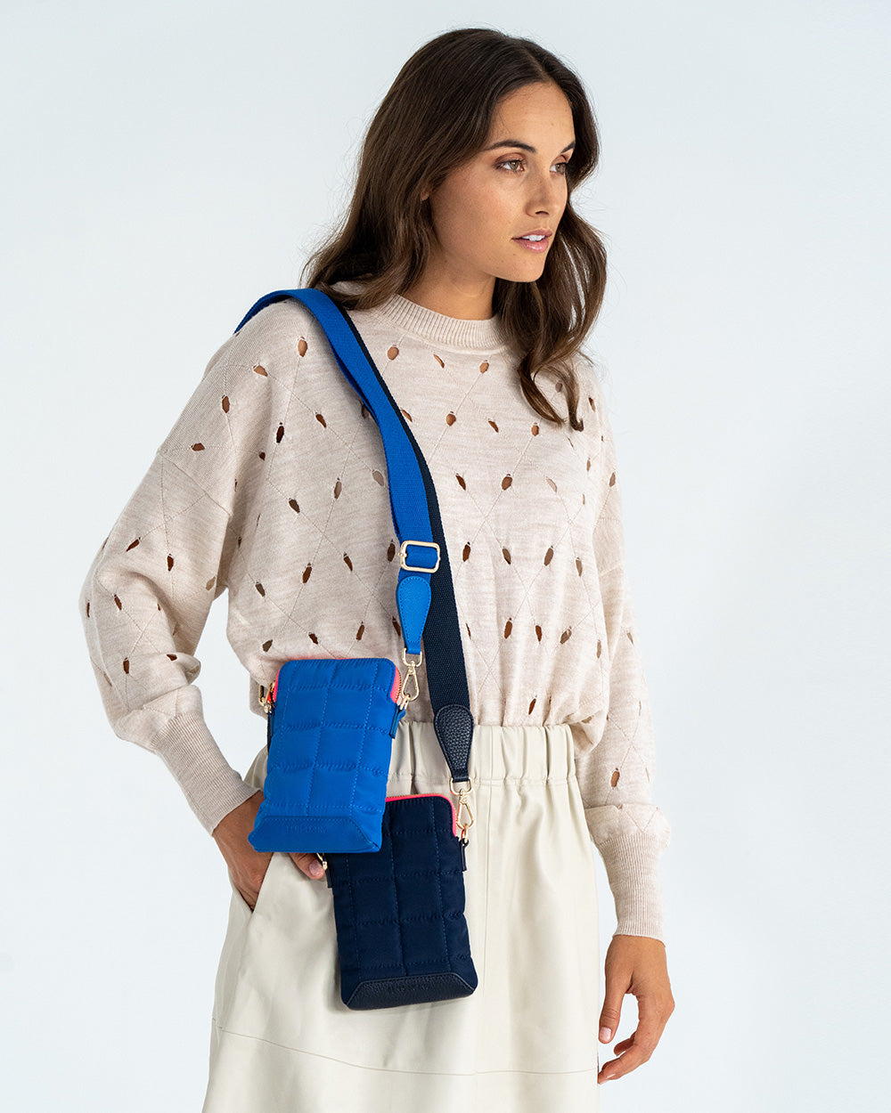 Baker Phone Bag - Blue