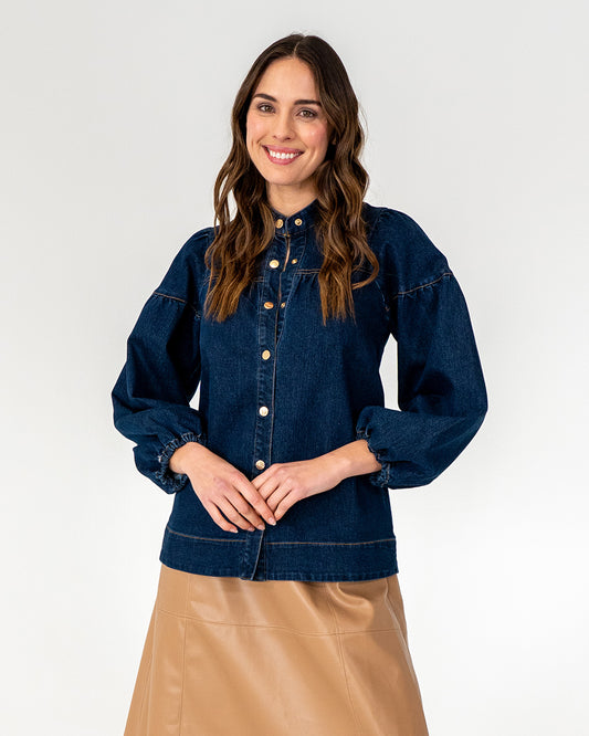 Berkeley Blouse - Dark Denim