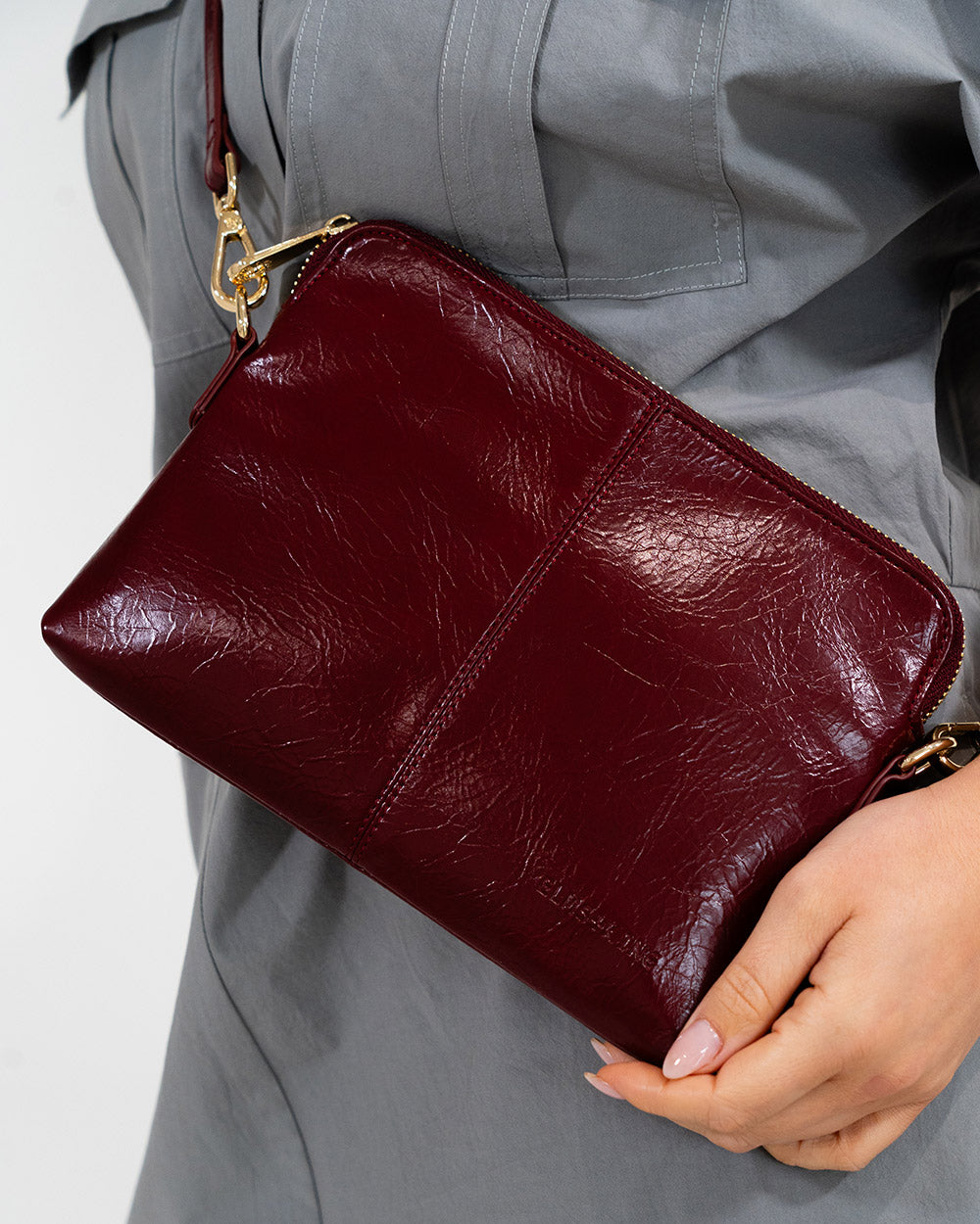 Bowery Wallet - Burgundy Crinkle