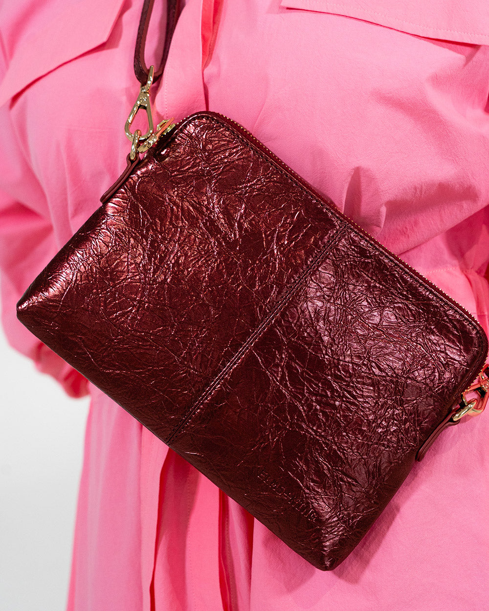Bowery Wallet - Plum Crinkle