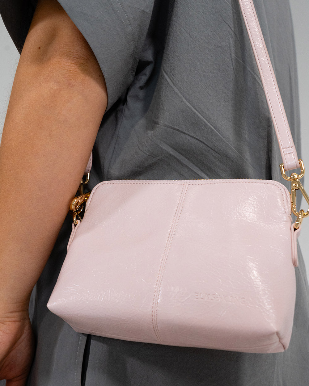 Burbank Crossbody - Blush Crinkle