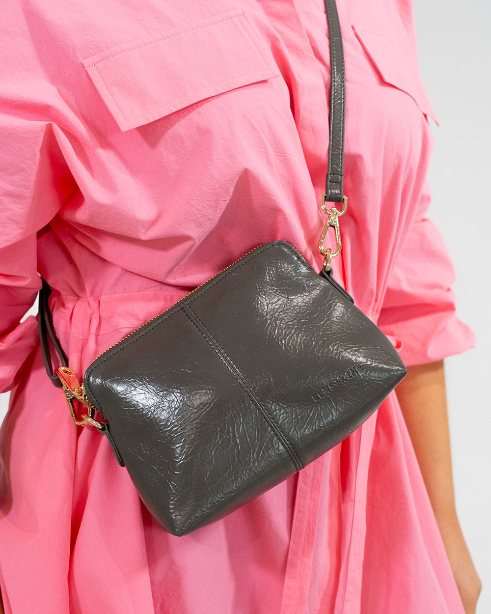 Burbank Crossbody - Khaki Crinkle