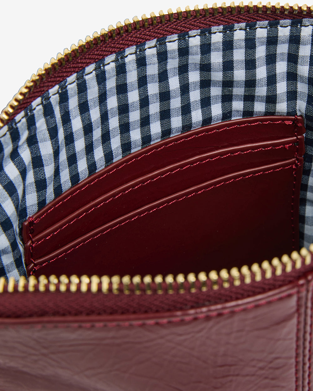 Burbank Crossbody - Burgundy Crinkle