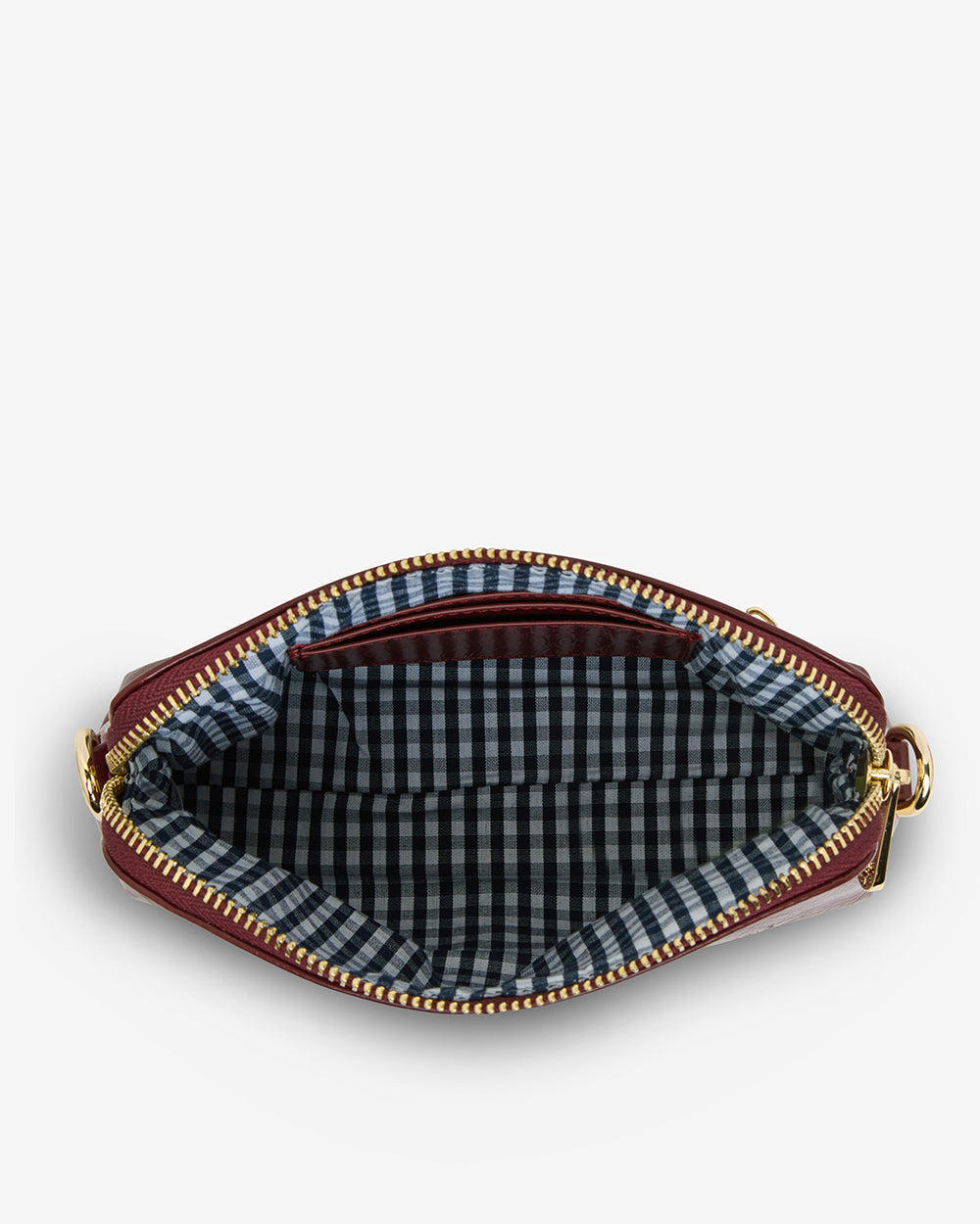 Burbank Crossbody - Burgundy Crinkle
