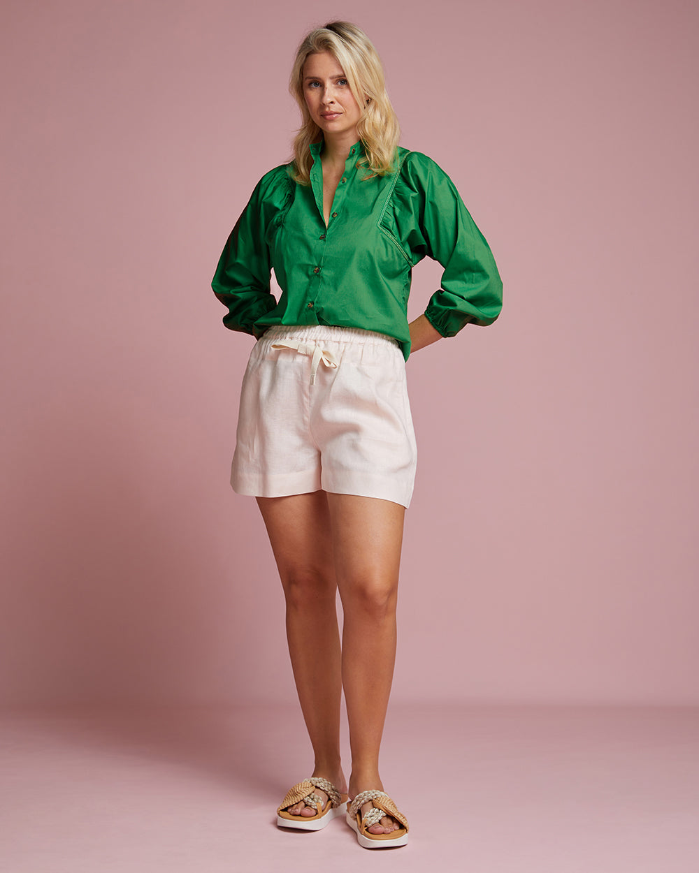 Capri Blouse - Emerald