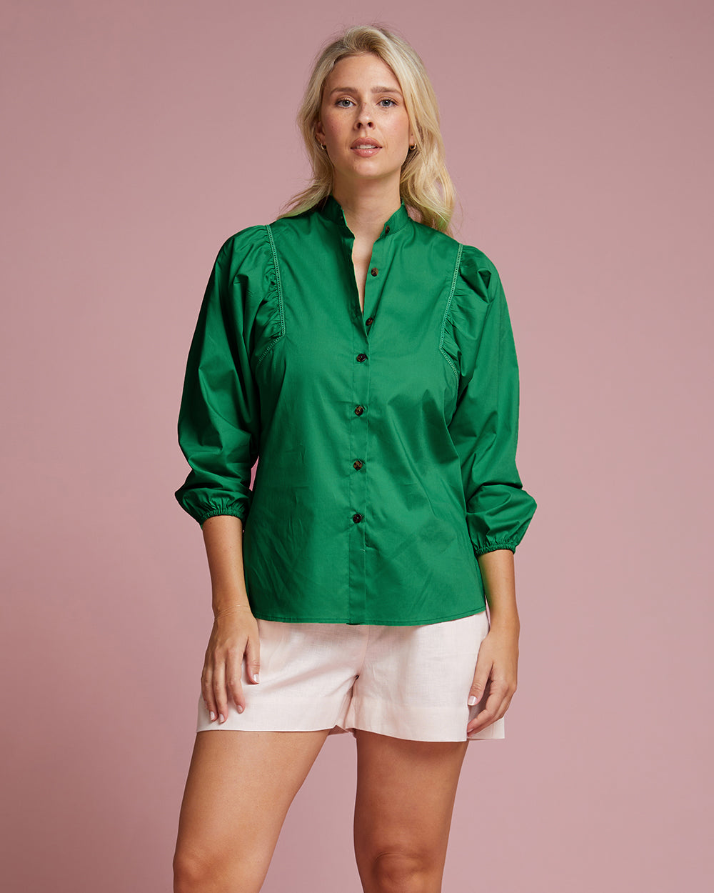 Capri Blouse - Emerald