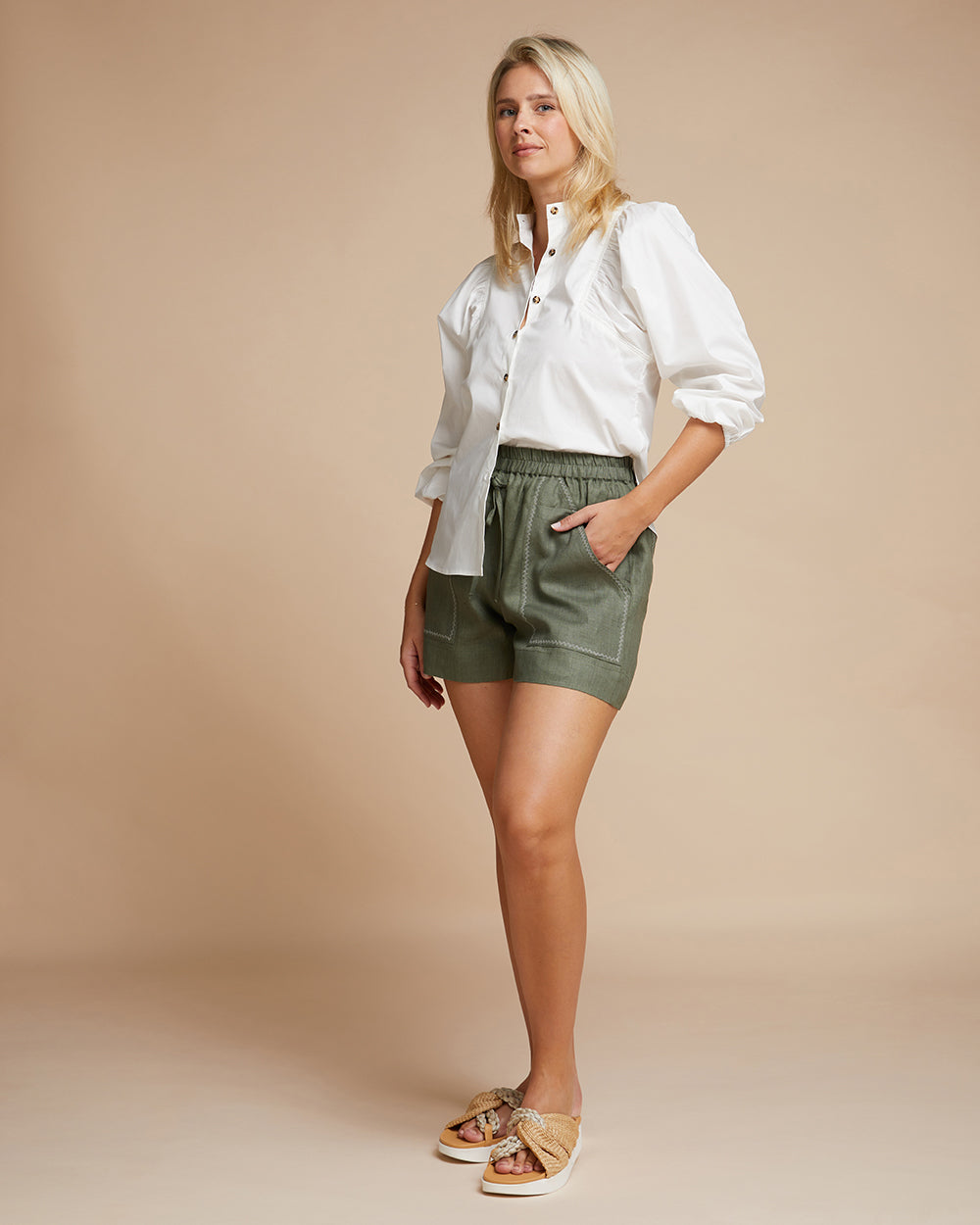 Capri Blouse - White