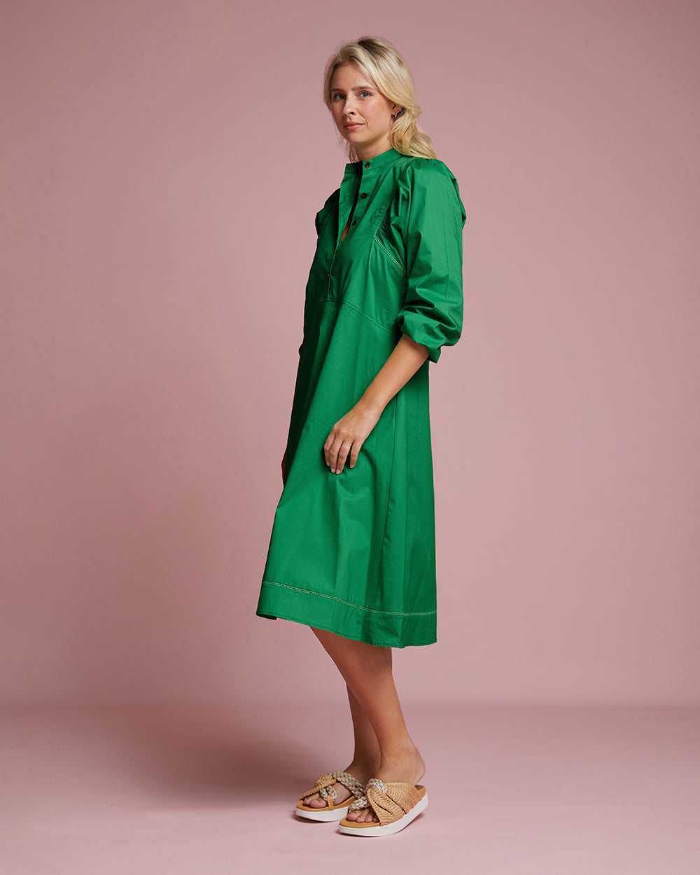 Capri Midi Dress - Emerald