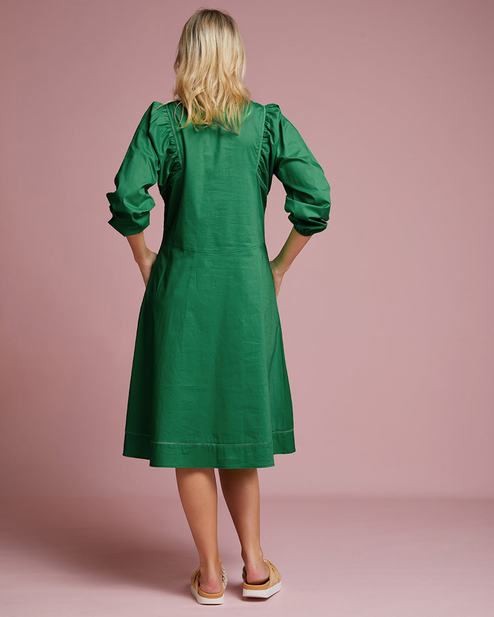 Capri Midi Dress - Emerald