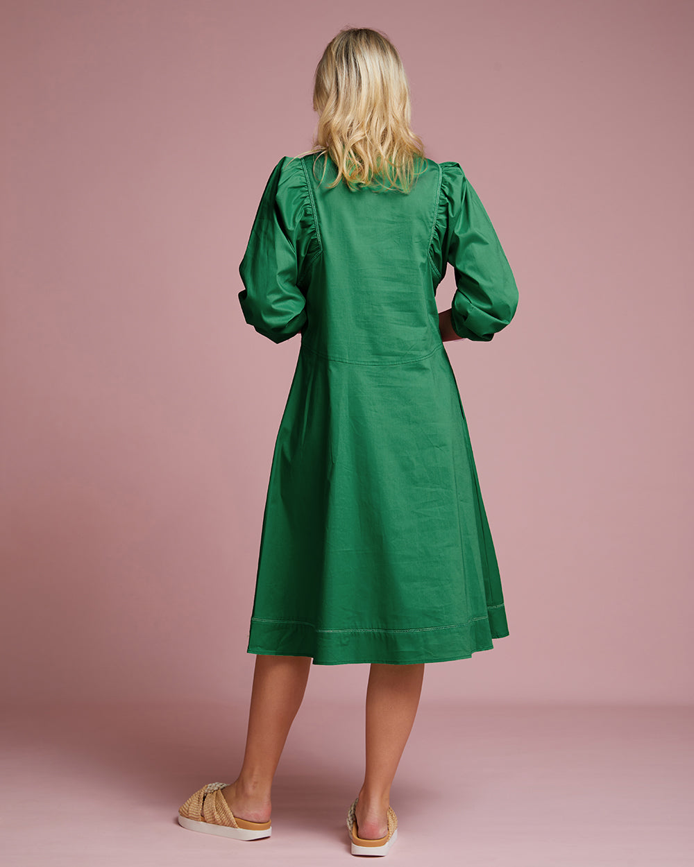 Capri Midi Dress - Emerald