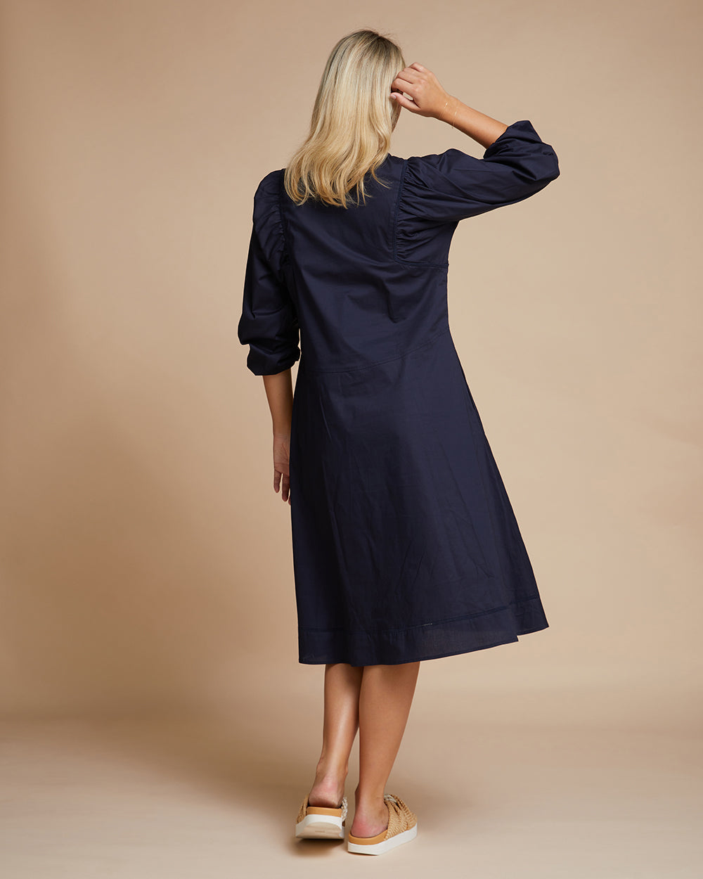 Capri Midi Dress - Navy