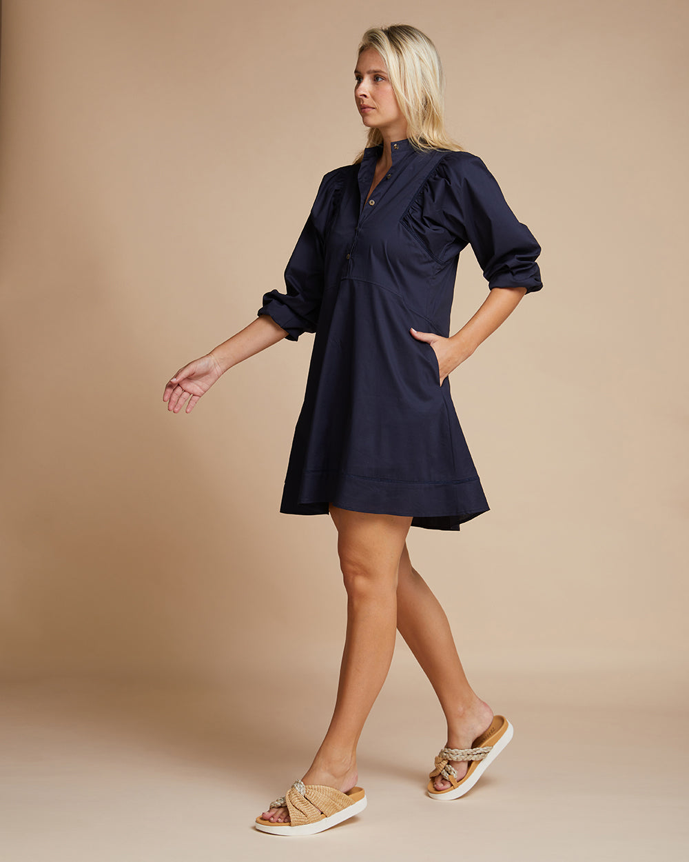 Capri Mini Dress - Navy