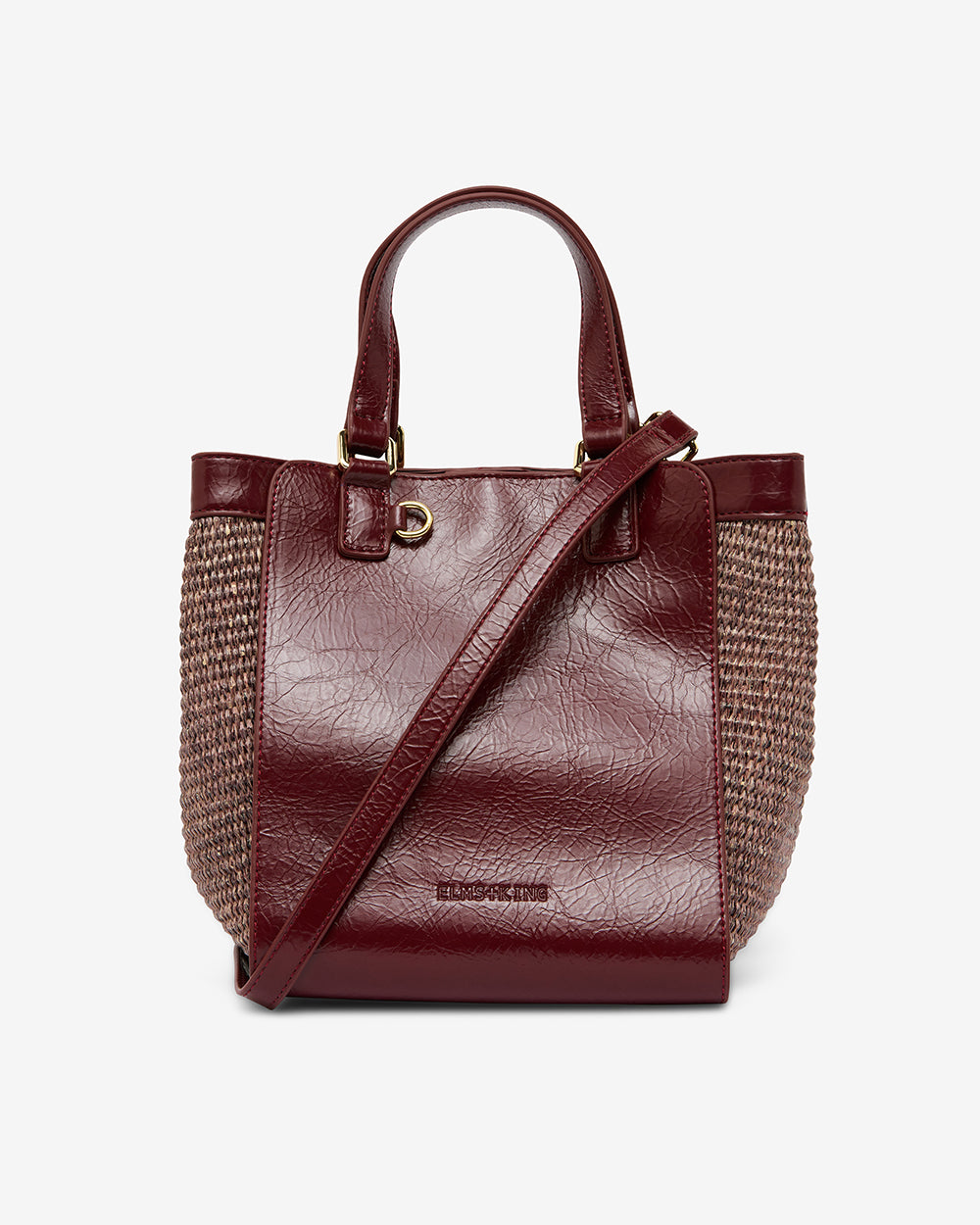 Carnegie Tote - Burgundy Weave
