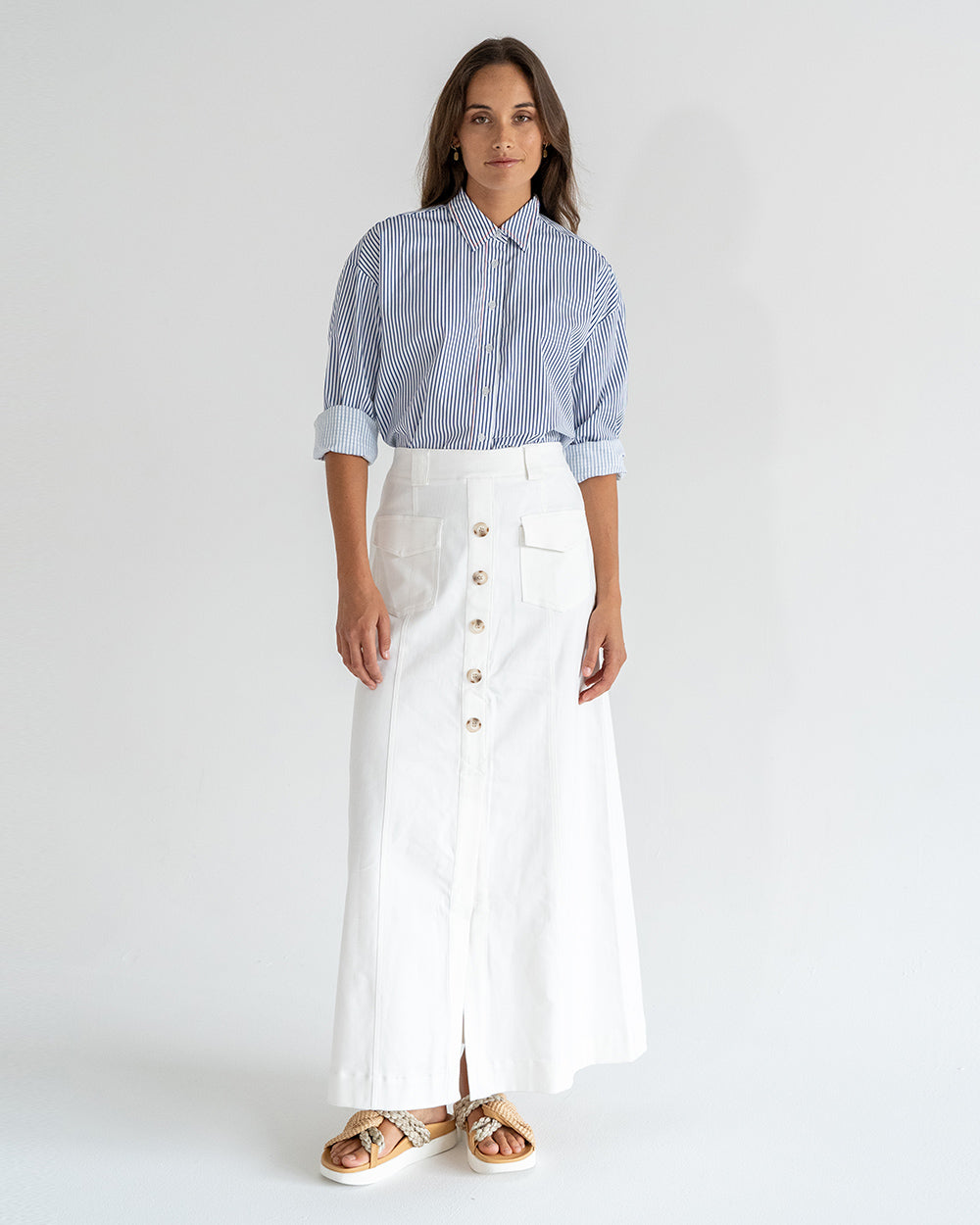 Hudson Maxi Skirt White - Main Image