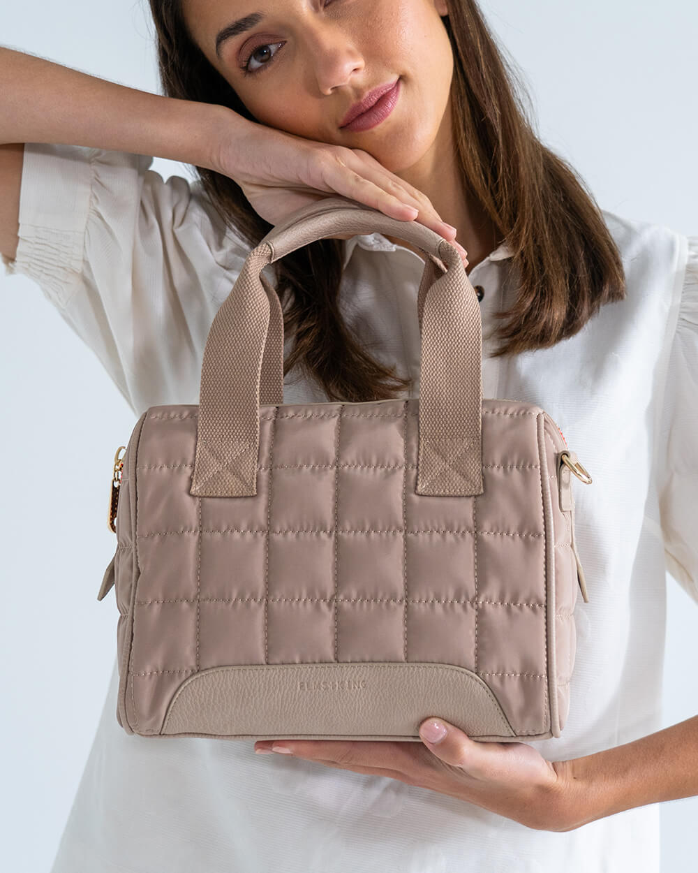 Hartley Doctors Bag - Quilted Taupe