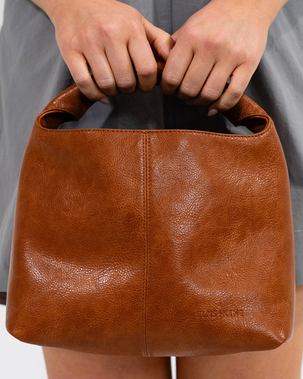 Linton Crossbody Large - Tan Pebble