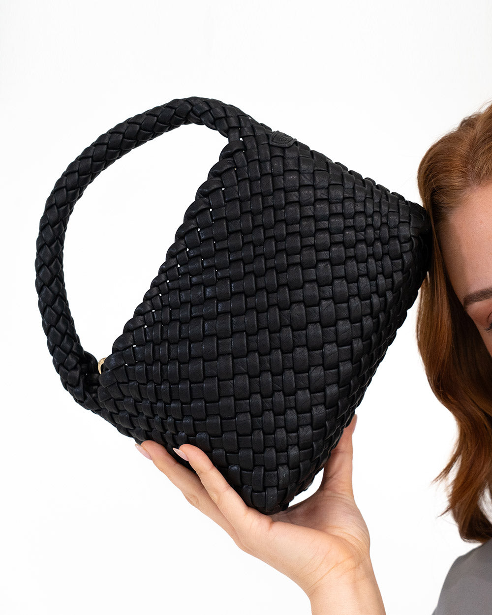 Linton Crossbody - Black Plait