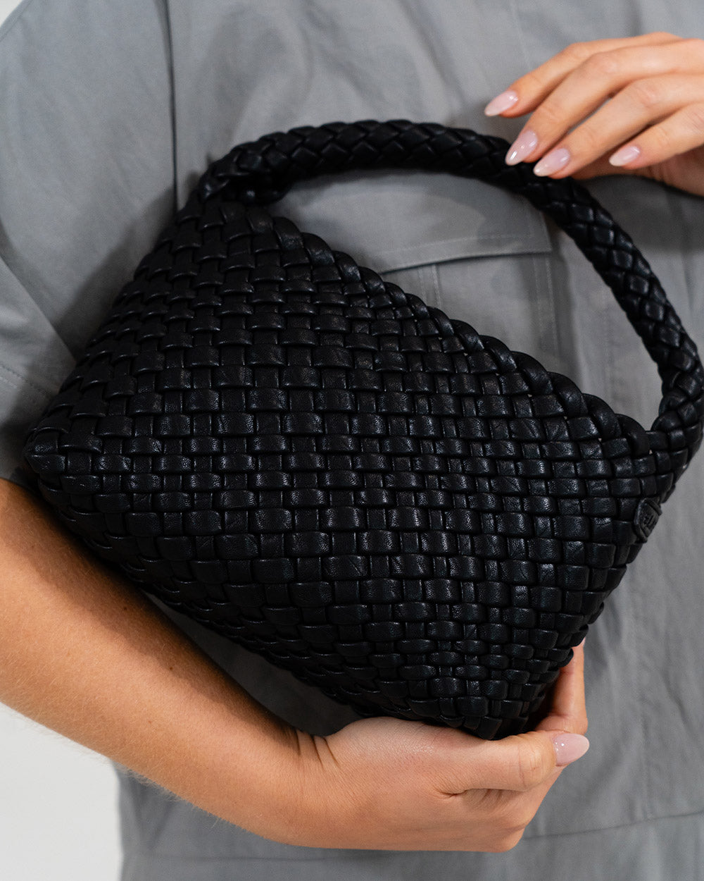 Linton Crossbody - Black Plait