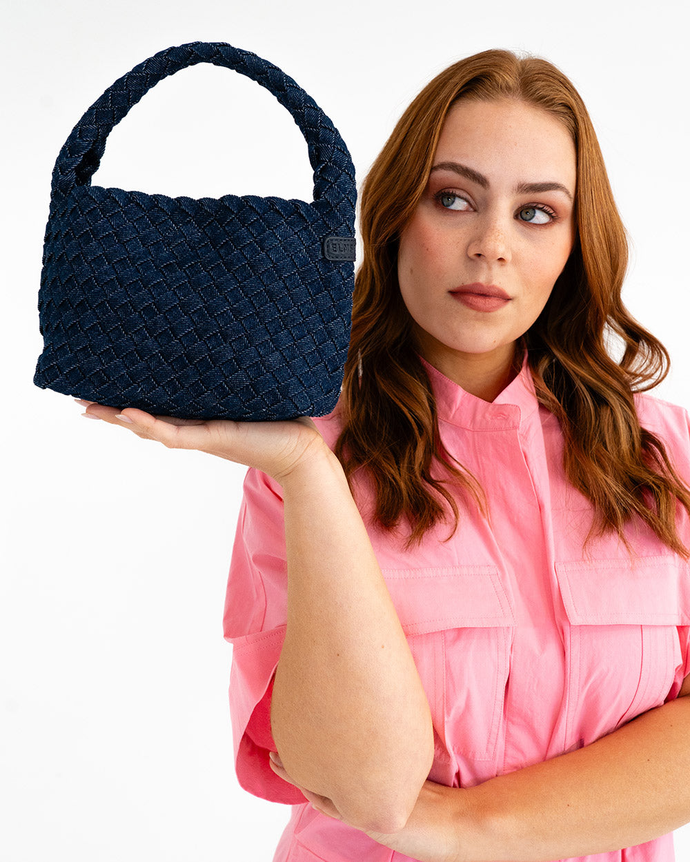 Linton Crossbody - Dark Denim Plait