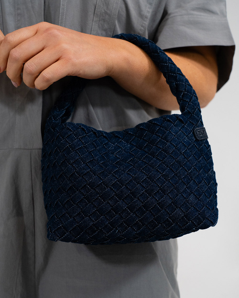 Linton Crossbody - Dark Denim Plait