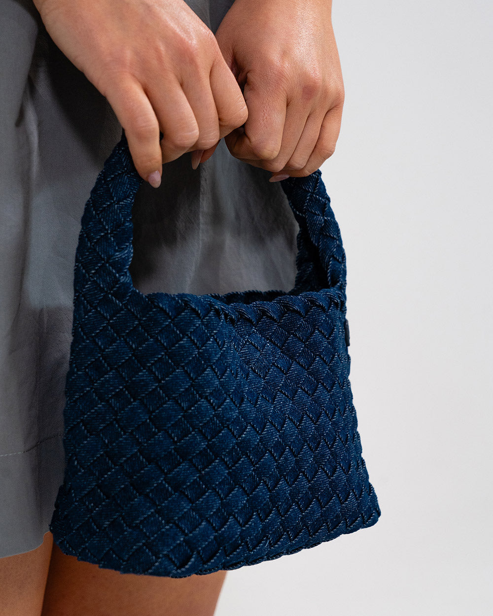 Linton Crossbody - Dark Denim Plait