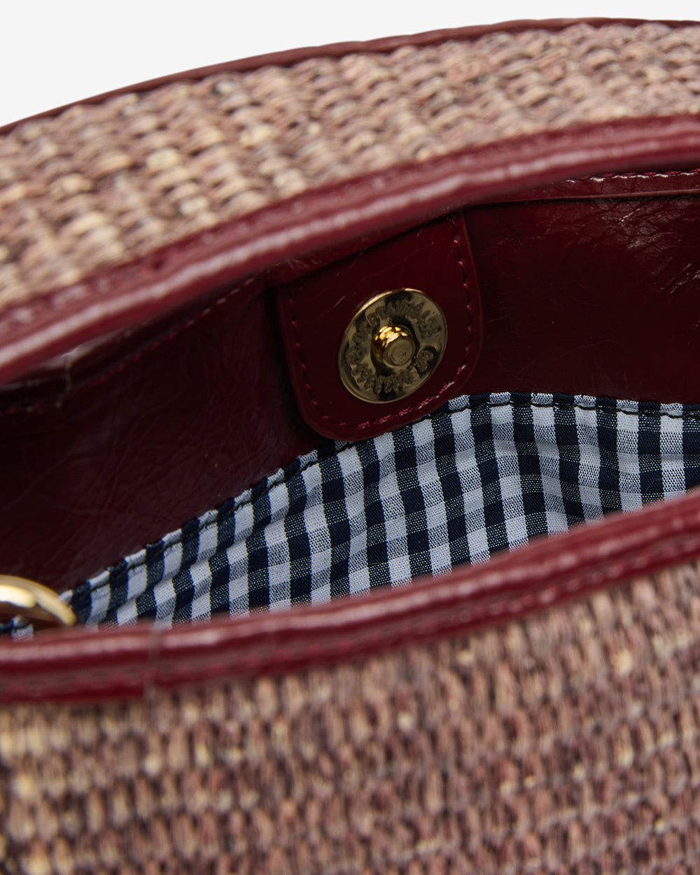 Linton Crossbody - Burgundy Weave