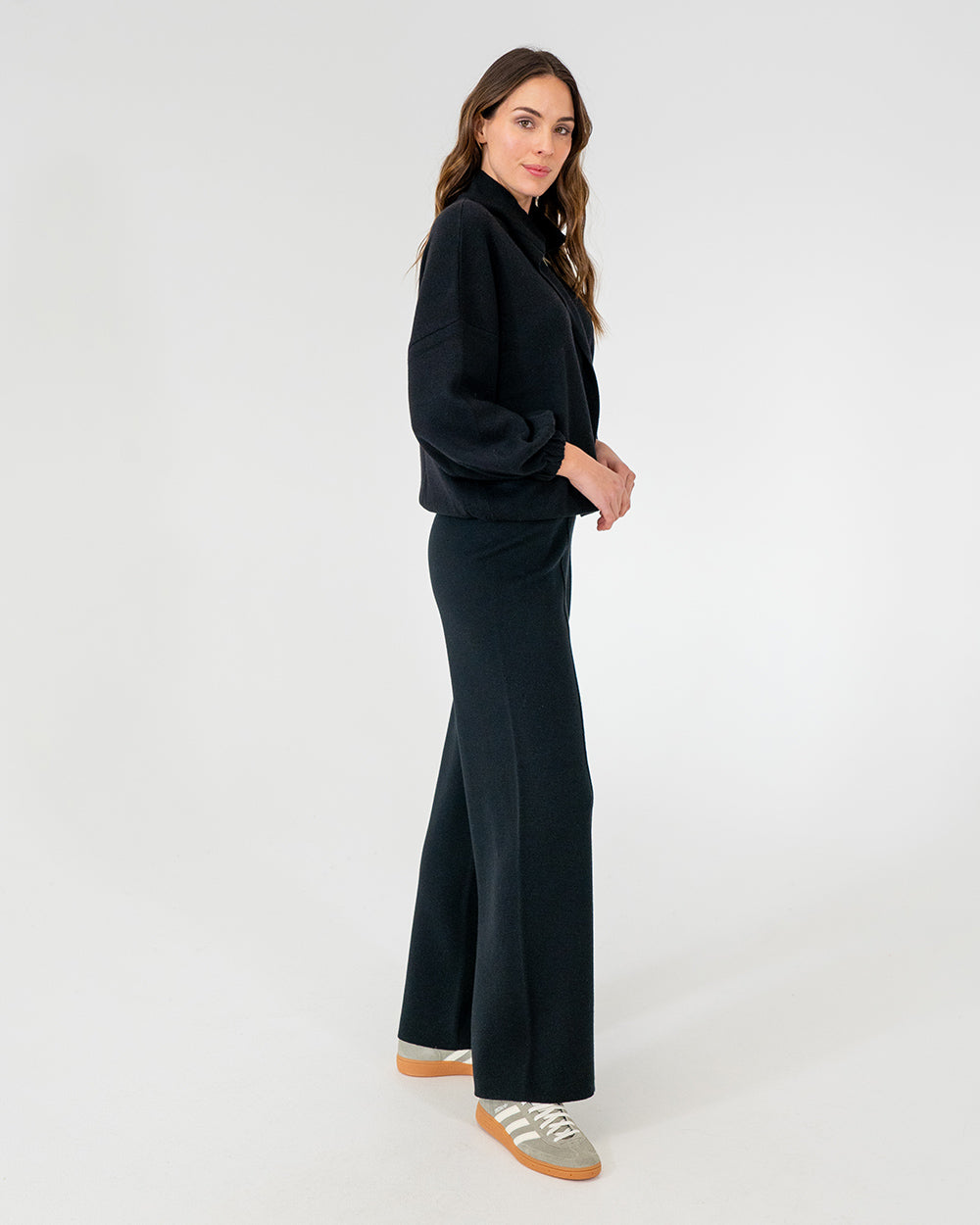 Aspen Wide Leg Pant - Black