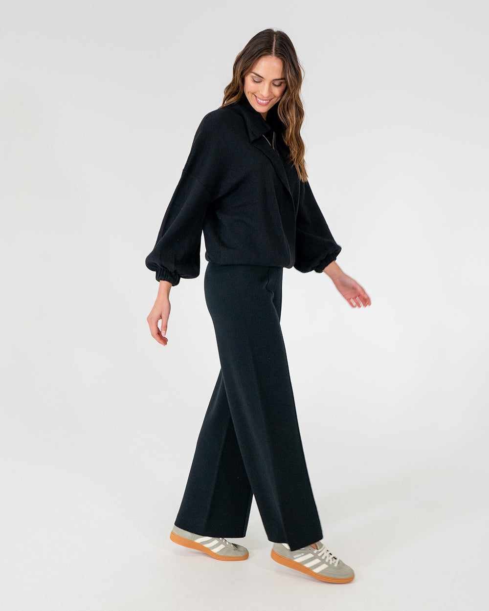 Aspen Wide Leg Pant - Black