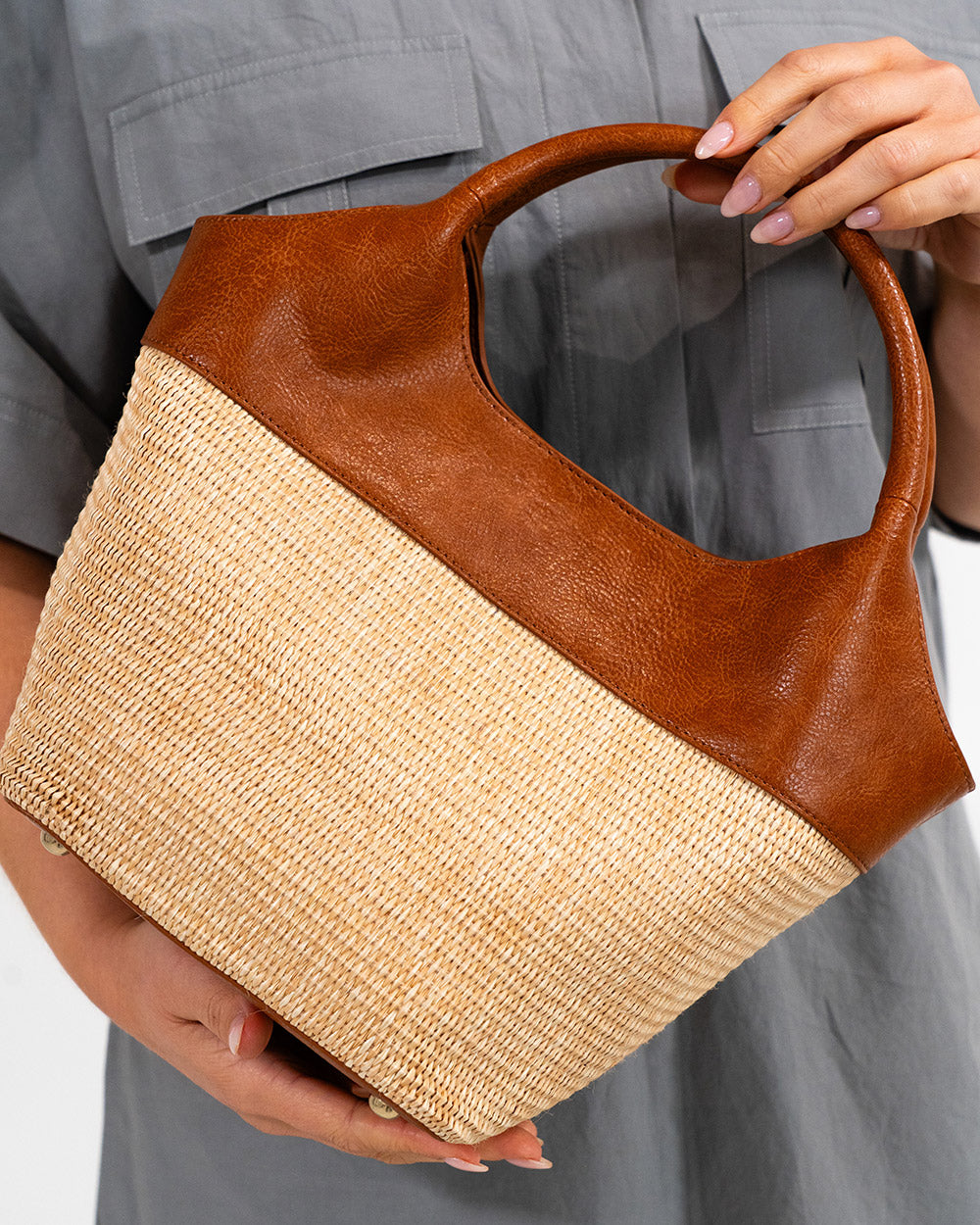 Miller Tote - Tan Weave