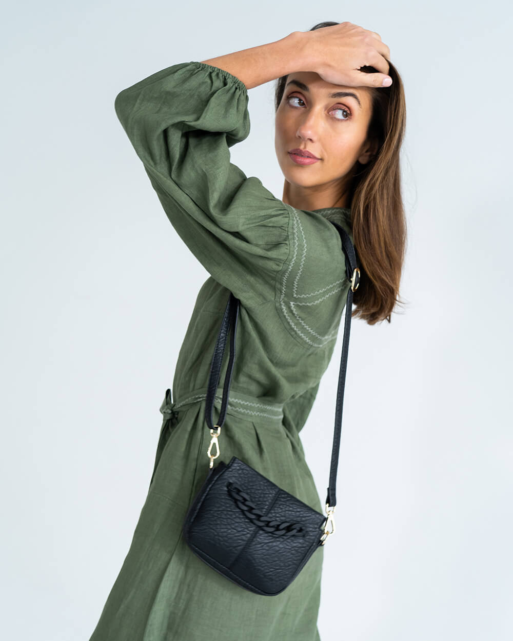 Mini Astor Crossbody - Black
