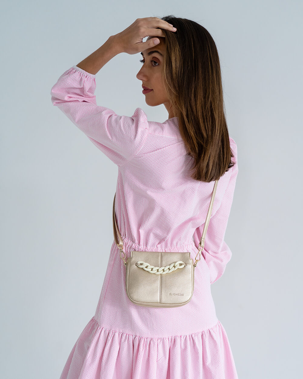 Mini Astor Crossbody - Light Gold