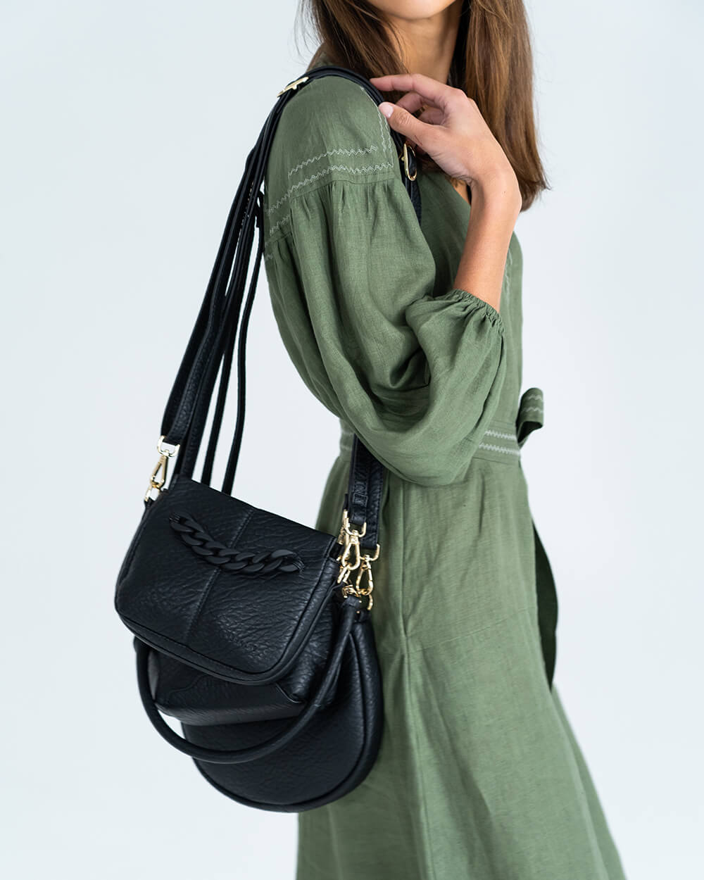Mini Astor Crossbody - Black