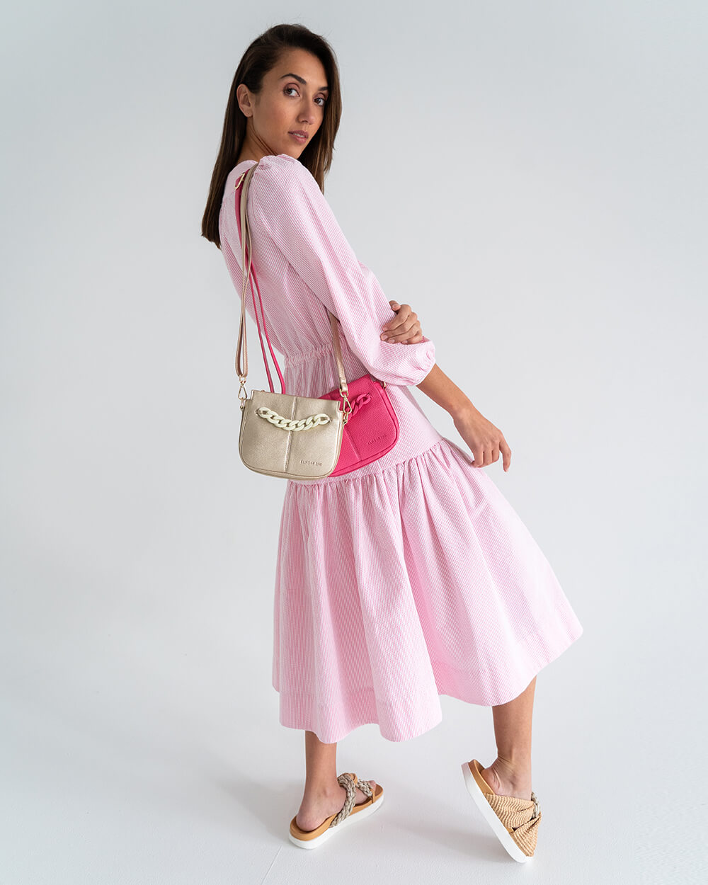 Mini Astor Crossbody - Light Gold