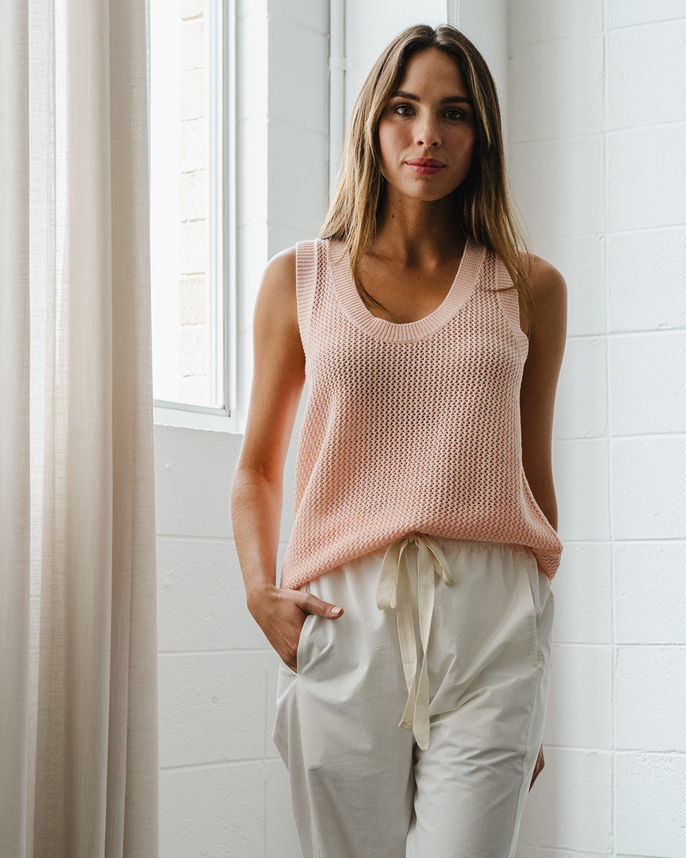 Byron Pant - White