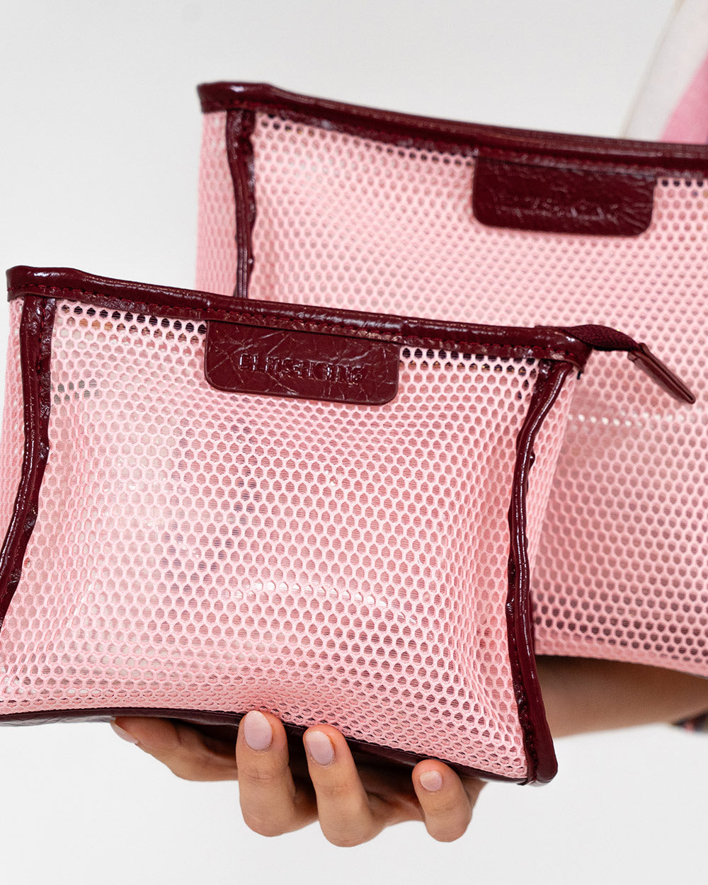 Santorini Case Large - Blush Mesh