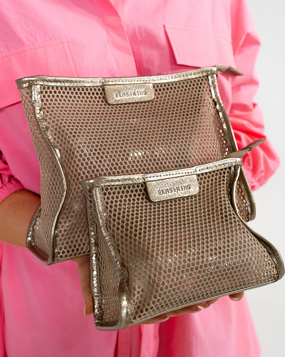 Santorini Case Large - Taupe Mesh