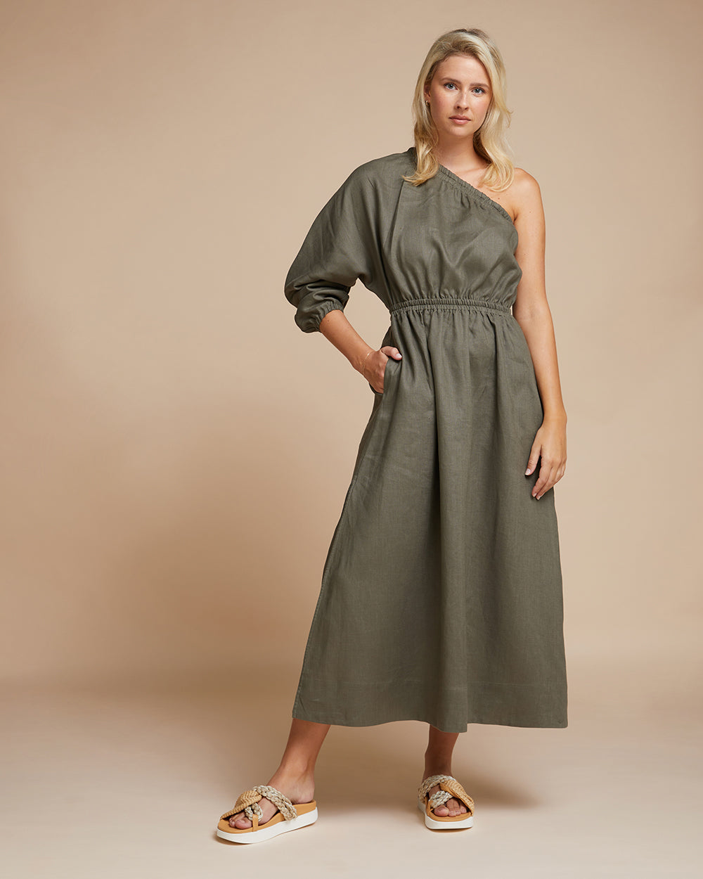Tuscany Dress - Khaki