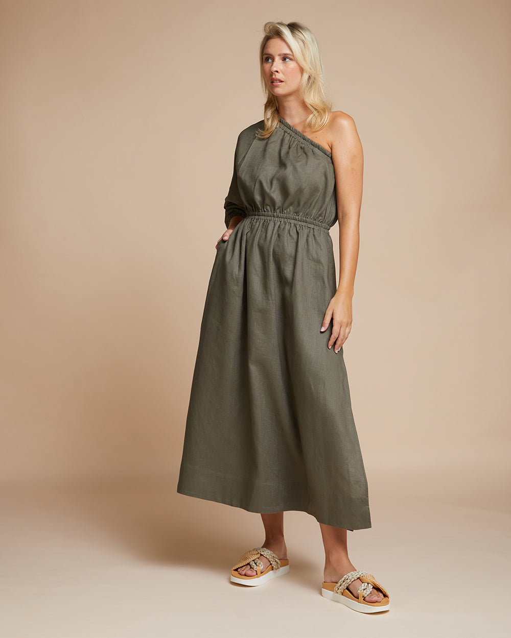 Tuscany Dress - Khaki