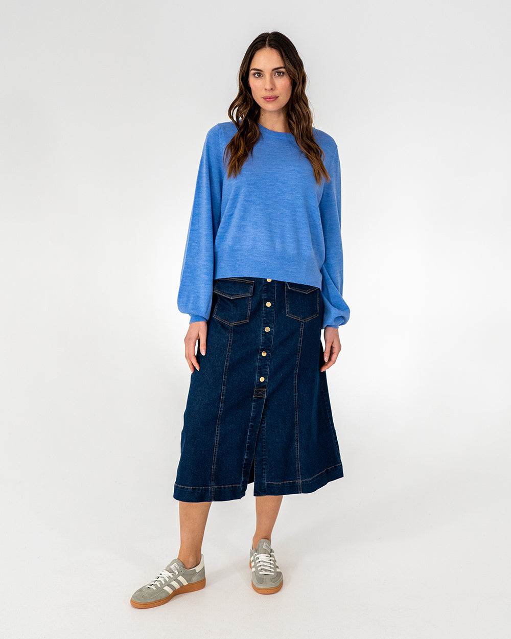 Morton Skirt Dark Denim - Main Image