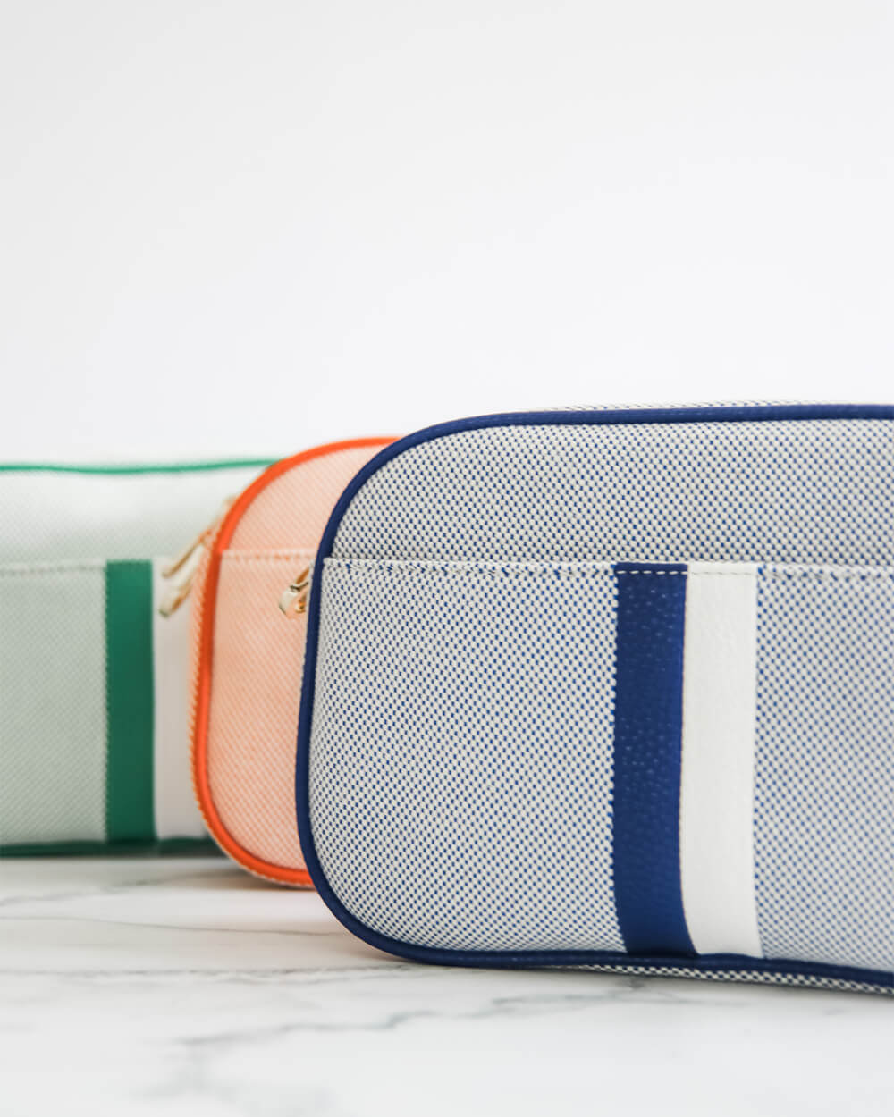 Brooklyn Camera Bag - Royal Blue & Canvas