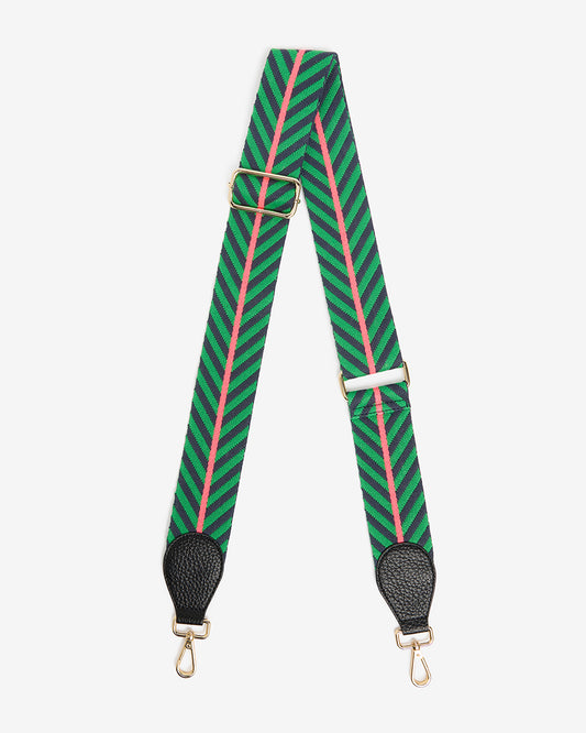 Accent Strap - Green/Navy with Black Tab