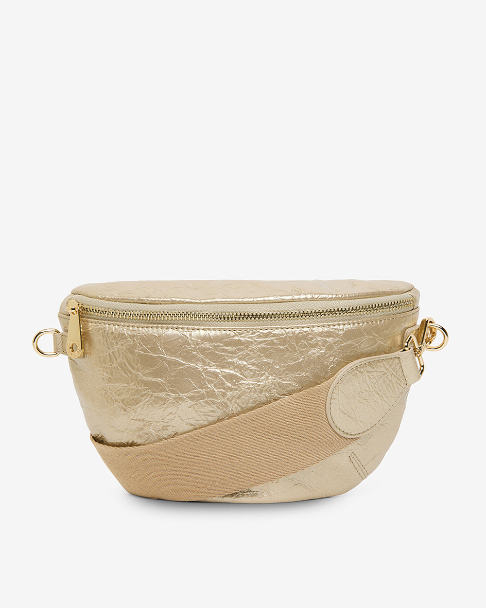 Alamo Sling Bag - Light Gold Crinkle