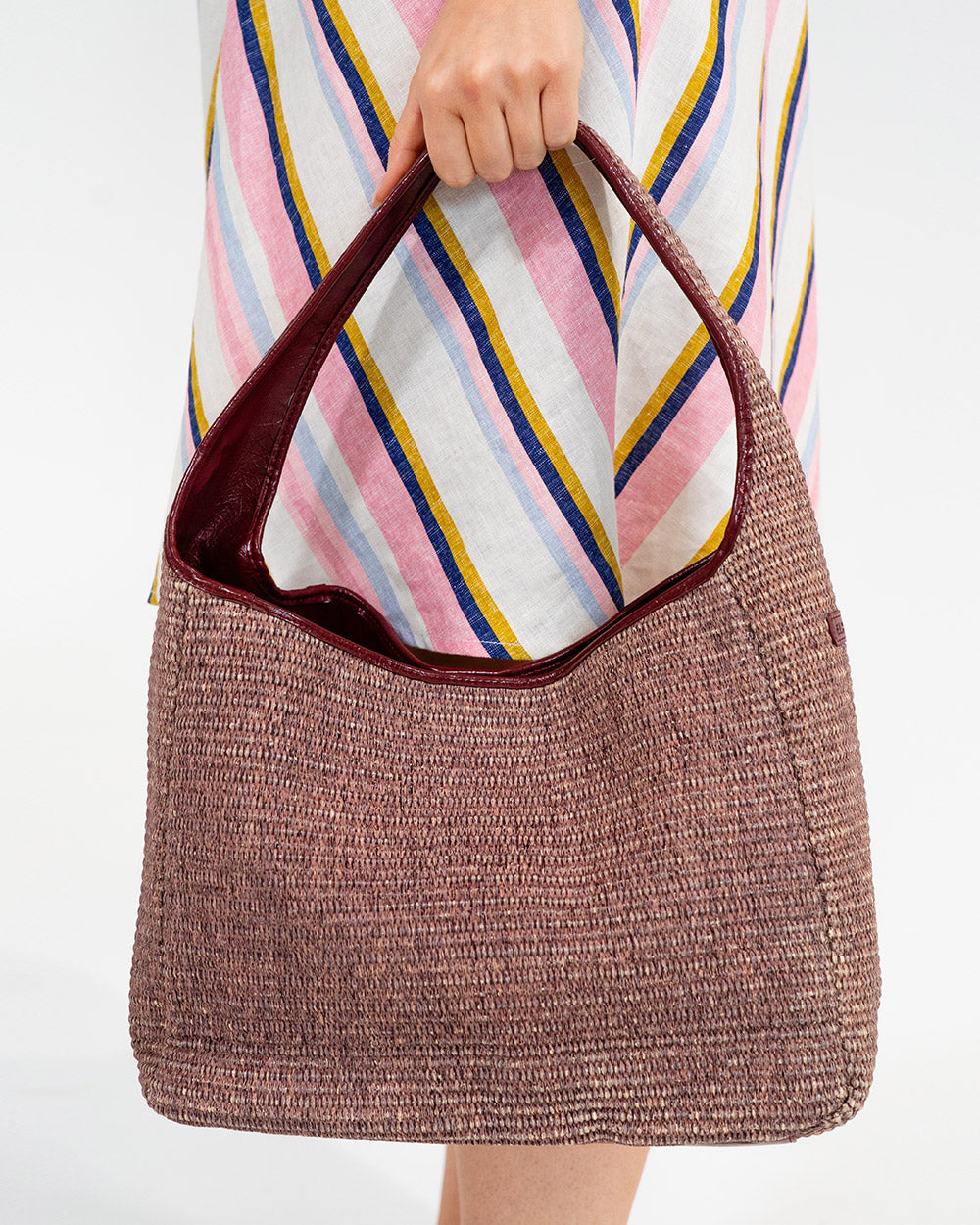 Arcadia Tote - Burgundy Weave