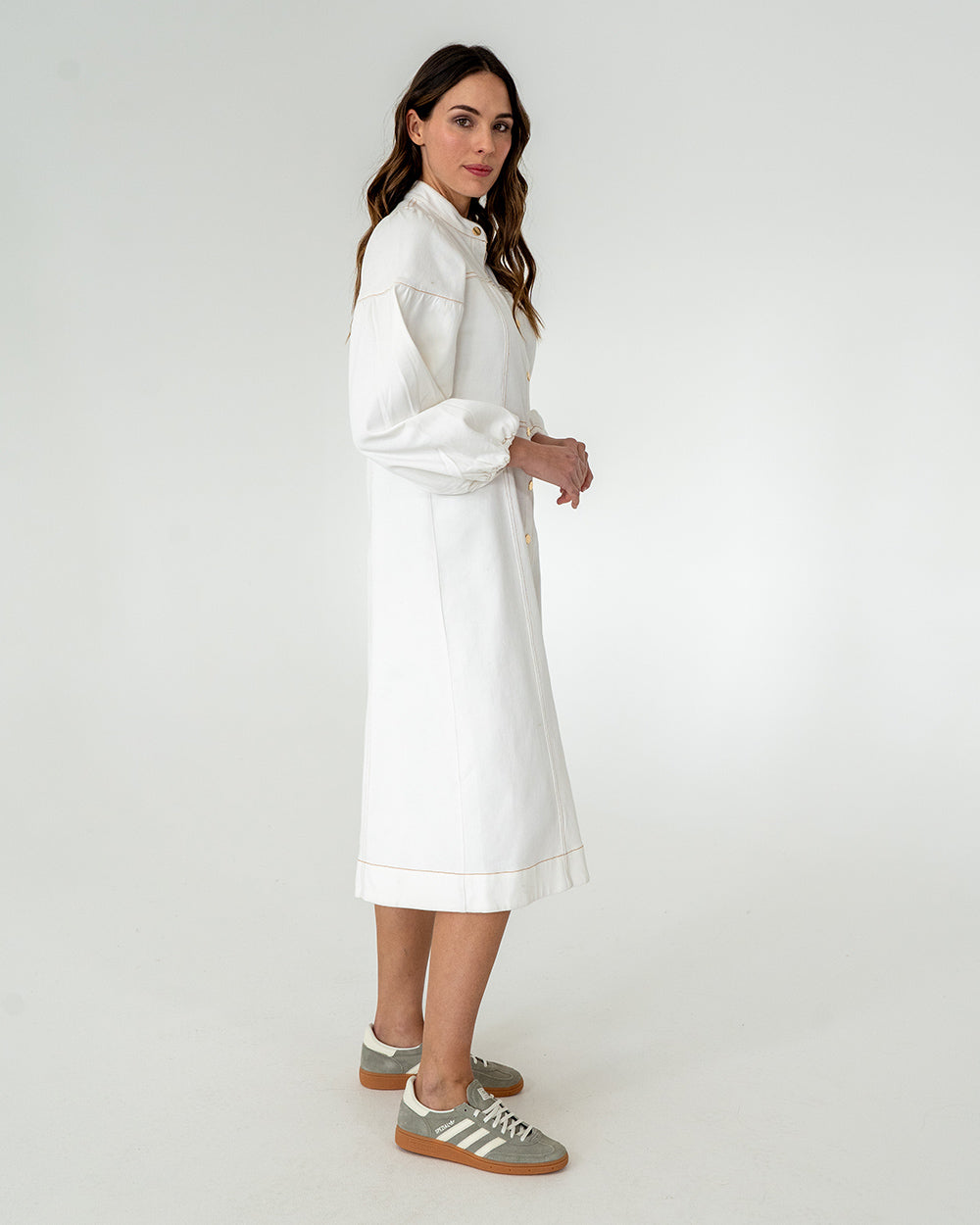 Berkeley Dress - Chalk Denim