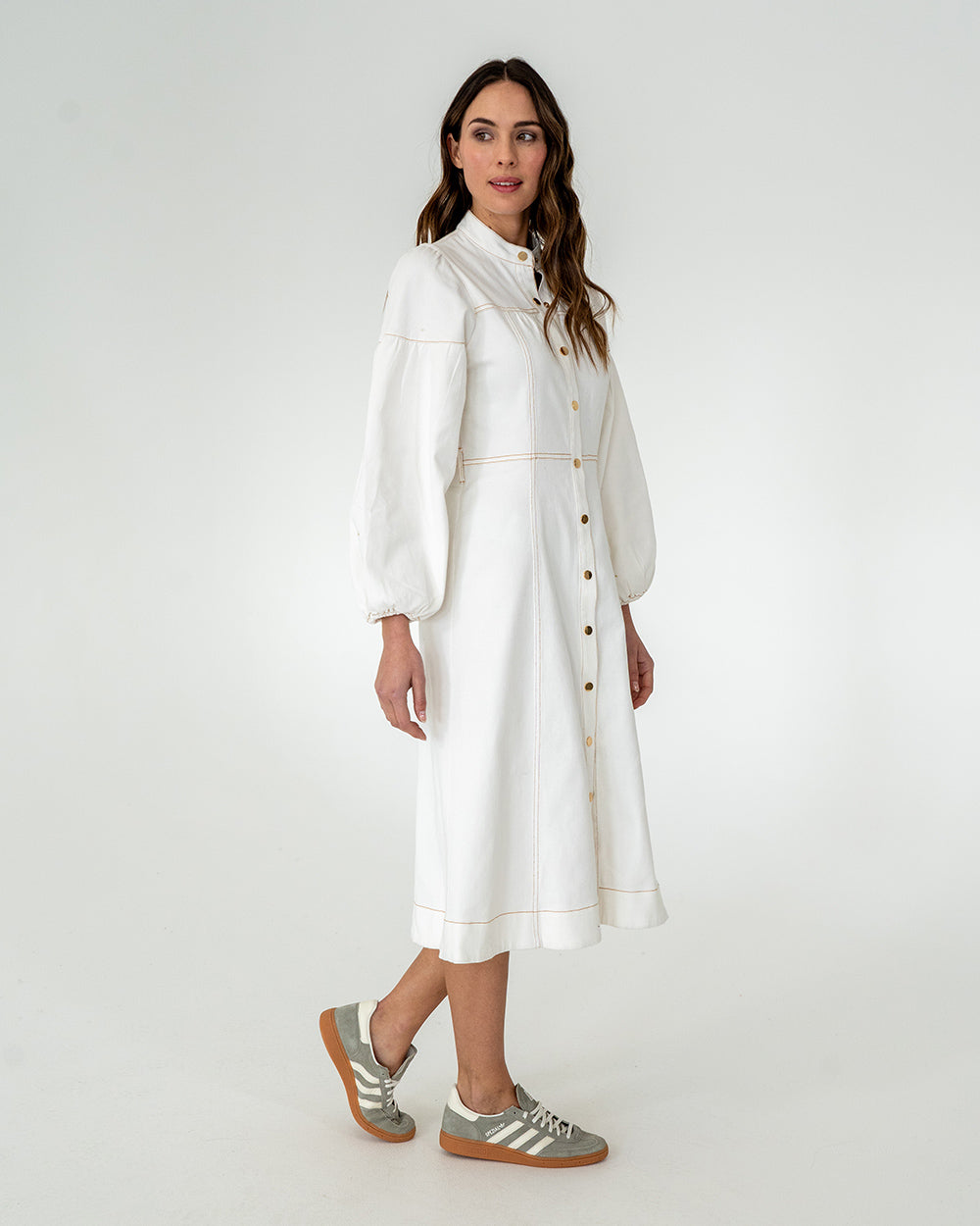 Berkeley Dress - Chalk Denim