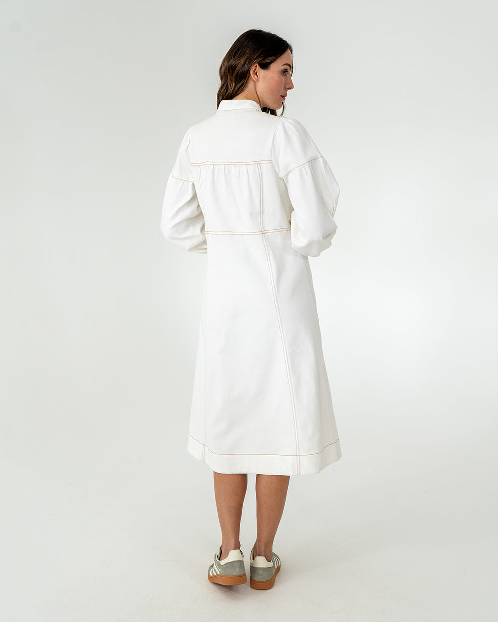Berkeley Dress - Chalk Denim