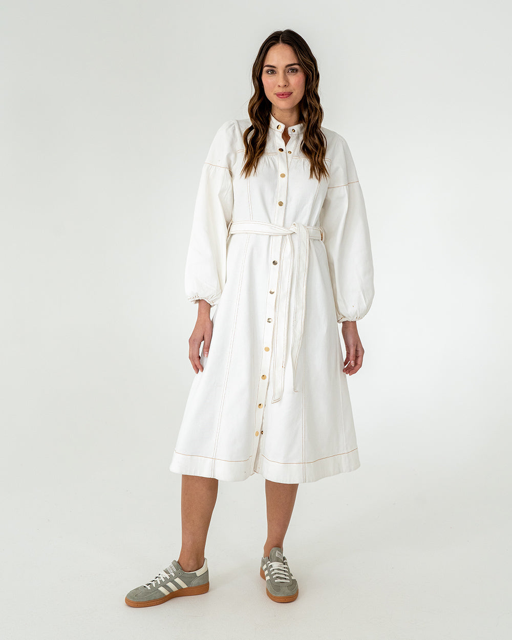 Berkeley Dress - Chalk Denim