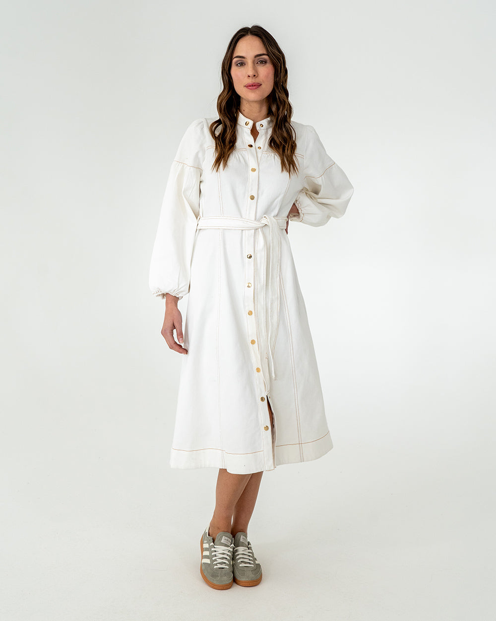 Berkeley Dress - Chalk Denim